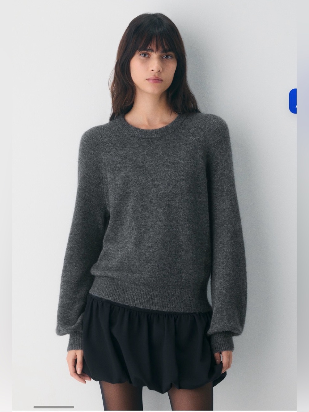 NWT Aritzia Charcoal Gray Sonder Sweater SMALL